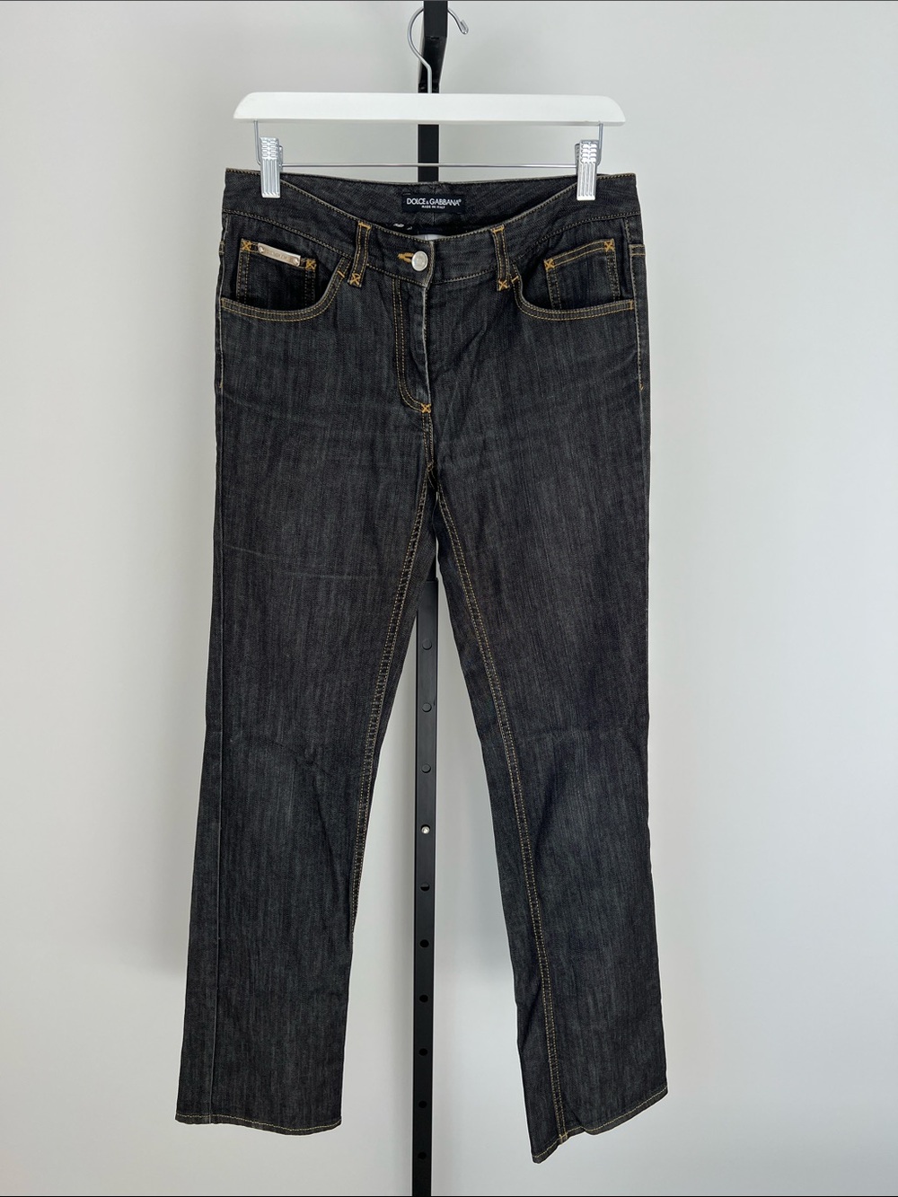 Dolce & Gabbana Black Straight-Leg Women's Jeans